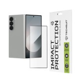 Techsuit - 111D Full Cover / Full Glue Glass [Outside Screen] - Samsung Galaxy Z Fold6 - Black