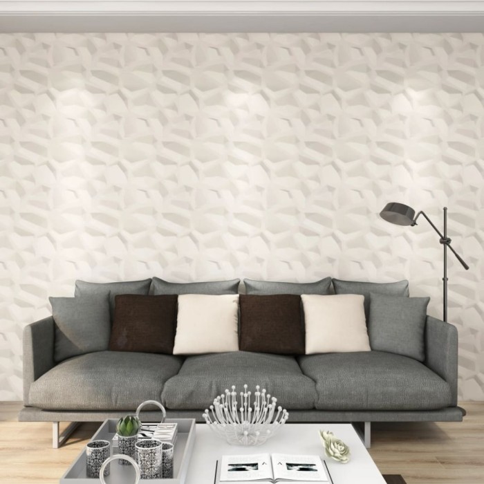 Panouri de perete 3D, 12 buc., 0,5 x 0,5 m, 3 m&sup2;