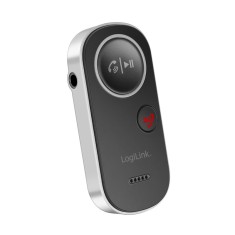 RECEIVER audio Logilink, conec prin Jack 3.5mm, dist max 10m, BT v5.4, ac. 150mAh, pana la 12 ore, card microSD, indicator LED, ant int, black 4350188