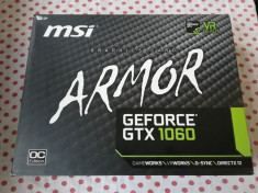 Placa video MSI GeForce GTX 1060 Armor 3GB GDDR5 192-bit. foto