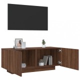vidaXL Comodă TV, stejar maro, 100x35x40 cm, lemn prelucrat