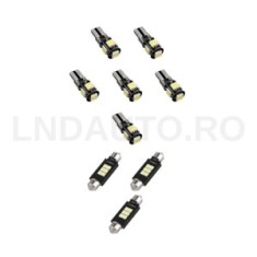 Pachet 9 Becuri LED Interior VW Passat B6 2005-2010