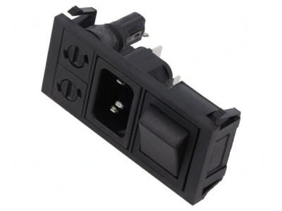 Conector Alimentare AC 10A 250V IEC 60320 foto
