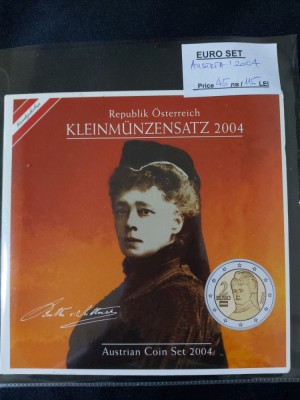Austria 2004 - Set complet de euro bancar de la 1 cent la 2 euro foto