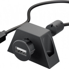 Cablu prelungitor 2m USB 2.0 Hi-Speed Cupru dublu ecranat cu montare pe birou Goobay