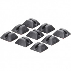 Set organizator cabluri HR GRIP self-adhesive Black - 9 bucati foto