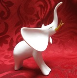 BIBELOU FIGURINA PORTELAN HOLLOHAZA UNGARIA ELEFANT 12.5 CM
