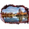 Autocolant decorativ, Gaura in perete, Multicolor, 85 cm, 580STC-1
