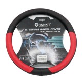Husa volan piele sintetica Negru Rosu (37-39 CM)