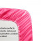 Cearceaf de pat cu elastic, bumbac natural 100%, roz aprins, magenta - 150/190