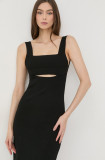 Cumpara ieftin Victoria Beckham rochie culoarea negru, mini, mulata