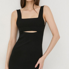 Victoria Beckham rochie culoarea negru, mini, mulata