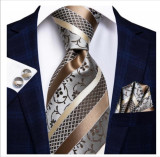 Set cravata + batista + butoni - matase - model 45