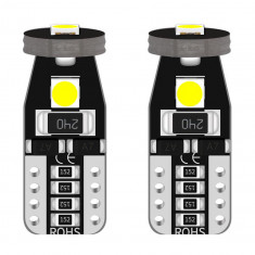 Set 2 x Becuri auto LED SMD 3030, Canbus, 5W foto