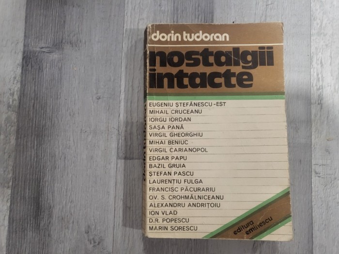 Nostalgii intacte de Dorin Tudoran