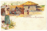 2136 - COUNTRY LIFE, Ethnic, Litho, Romania - old postcard - used - 1900, Circulata, Printata