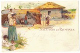 2136 - COUNTRY LIFE, Ethnic, Litho, Romania - old postcard - used - 1900