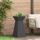 Cumpara ieftin Vază pe pilon Negru 35 x 35 x 73 cm Oțel