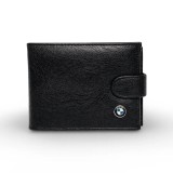 Cumpara ieftin Portofel BMW Barbatesc Negru - Piele Eco Premium - Compartiment Buletin si 10 Carduri, Magrot 26008