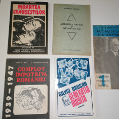 LOT 5 CARTI - MOARTEA CEAUSESTILOR ,COMPLOT IMPOTRIVA ROMANIEI , ANTONESCU ...