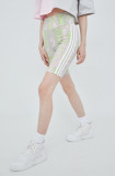 Adidas Originals pantaloni scurți HT5967 femei, cu model, high waist HT5967-CLPINK