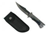Briceag Pumnal Otel Inoxidabil Ideallstore Argintiu 27.5cm, Cutit Vanatoare, Camping, Pescuit
