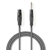 CABLU AUDIO XLR 3 PINI LA JACK 6.35MM M-T