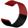 Curea otel, Milanese Loop, compatibila Garmin Vivomove HR, telescoape QR, Black Wine, Very Dream