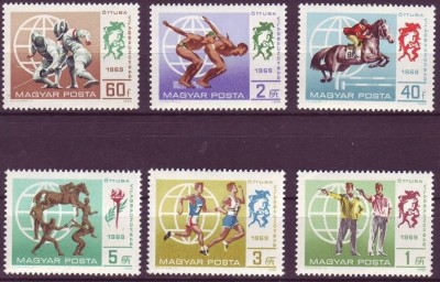 B1295 - Ungaria 1969 - Sport 6v., neuzat,perfecta stare foto