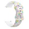 Curea silicon, compatibila Withings Steel HR 40mm, VD Very Dream&reg;, Quick Release, Dream White