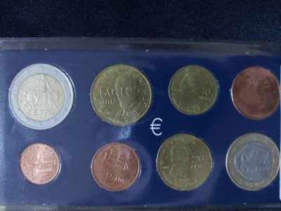 Euro set - Grecia 2002 , UNC foto