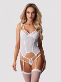 Corset Sexy Arrowel W - Alb, S/M, Obsessive