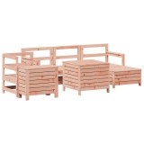 Set canapele gradina, 7 piese, lemn masiv brad douglas