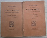 Dictionnaire encyclopedique anecdotes Edmond Guerard doua volume, Carti vechi, Brosata
