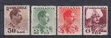 ROMANIA 1934 LP 108 REGELE CAROL II FARA POSTA UZUALE SERIE MNH