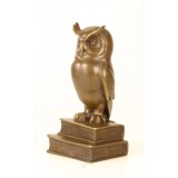 Bufnita-statueta din bronz pe un soclu din marmura SL-57, Animale