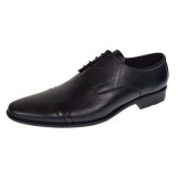 Pantofi barbati eleganti din piele naturala culoare Neagra 111N