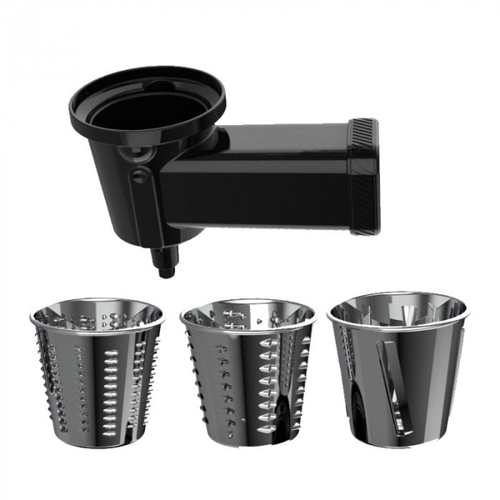 Accesorii razatori salata Twist&amp;amp;Fusion Cecotec, 3 tamburi, inox