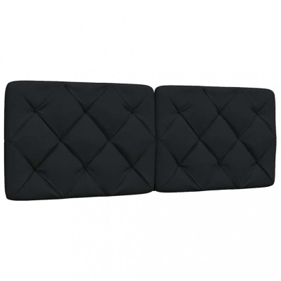 vidaXL Pernă pentru tăblie de pat, negru, 140 cm, material textil 4019221 foto