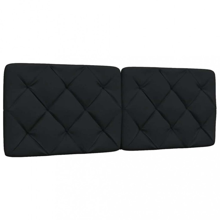vidaXL Pernă pentru tăblie de pat, negru, 140 cm, material textil 4019221