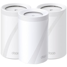 Sistem Mesh Wi-Fi TP-Link Deco BE65(3-pack), BE9300, Tri-Band, Wi-Fi 7, MLO, HomeShield, 4 porturi 2.5G, cu acoperire pentru intreaga casa