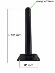 Manicot roata motocultor baza patrata (h 265mm - Hexagon 23mm) Innovative ReliableTools foto