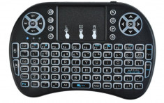 Mini tastatura multimedia Wireless iluminata foto
