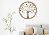 Decoratiune de perete Life Tree I Natural, &Oslash;59 cm