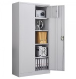 Fiset metalic Premium Asamblat 3 rafturi si seif 900x400x1800 mm (LxlxH), 60 kg/polita, PLUS+CADOU! (5 biblioraft marmorat 8 cm)