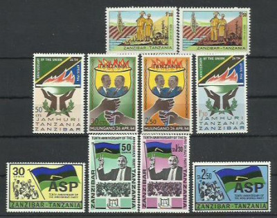 Zanzibar Tanzania MNH 1964 / 1966 - diverse - rar foto