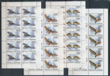 235-BURUNDI 2011-vulturi-patru minicoli de cate 10 timbre nestampilate MNH, Nestampilat