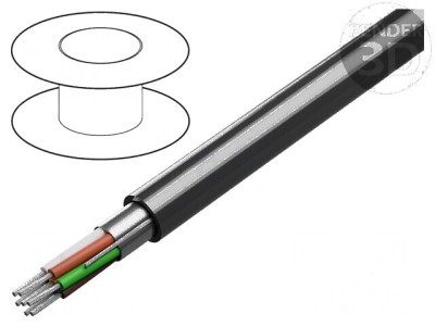 Cablu RS232 7x24AWG Ecranat Folie Al-PET PVC foto