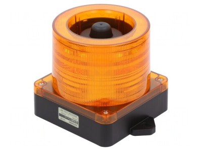 Semnalizator Luminos și Acustic LED Ambră 10-30VDC IP66 foto