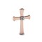 Pandativ din aur roze de 14K in forma de cruce